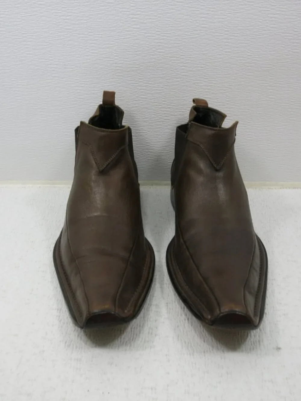 Satch Chelsea Leather Elastic Long Toe Dress Men's Comfort Boots Size 8